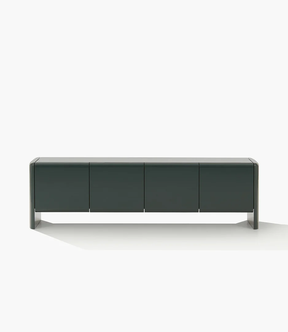 Dark green lacquered sideboard